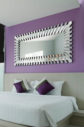 MirrorOutlet Starburst All Glass Stylised Full Length Dress Wall Mirror 170 x 79 CM in Clear