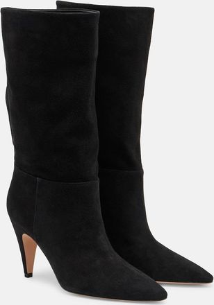 Gianvito Rossi Elise suede mid-calf boots