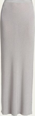 Tom Ford Paillette Ribbed Knit Maxi Skirt