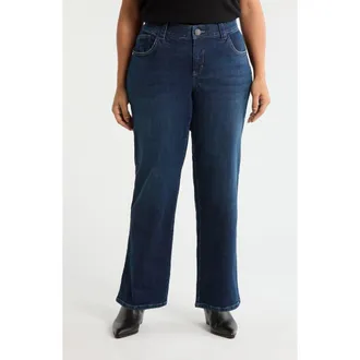 Wit & Wisdom Sawyer Straight Leg Jeans in Indigo at Nordstrom, Size 16W