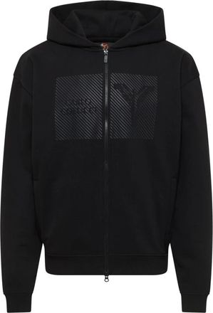 Carlo Colucci Minimalistische Rits Sweatvest - Heren - Vesten met rits - Zwart - M - Hoodies & sweatvesten