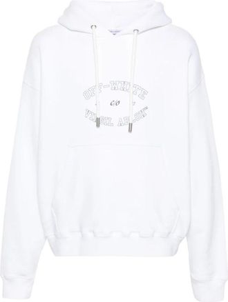 Off-white Witte Katoenen Hoodie Sweatshirt - Heren - Hoodies - Wit - S - Katoen - Hoodies & sweatvesten