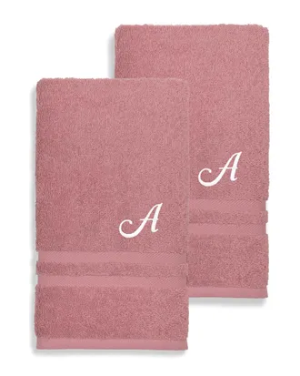 Linum Home Textiles Denzi 2Pc Monogrammed Hand Towel Set