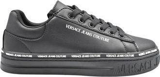 Versace Jeans Couture Zwarte platte schoenen - Dames - Sneakers - Zwart - 36 EU - Schoenen
