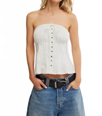 Free People Wink Wink Tube In Clean Ivory
