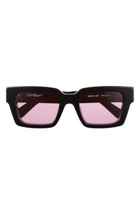 Off-white Virgil Square Sunglasses in Blackpinklogo Black at Nordstrom Rack