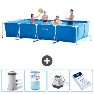 Intex Piscina Con Estructura Rectangular - 450x220x84 Cm - 7-piezas S30273