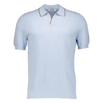 Gran Sasso Polo Shirts, male, Blue, Size: 2XL Skipper Polo