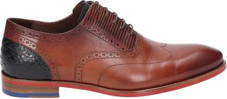 Floris Van Bommel Heren Zakelijke Lage Schoenen Cognac - Heren - Nette schoenen - Bruin - 45 EU - Leer - Schoenen