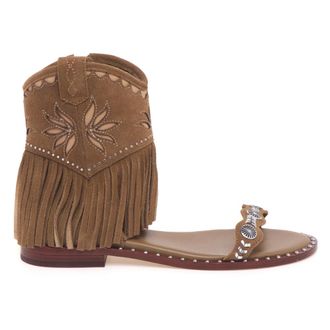 Ash Paquito Sandal - female - ASH - Flat Sandals - Brown - 5 UK - Shoes