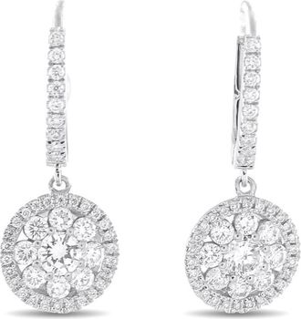Roberto Coin Pre-Owned Roberto Coin 18K White Gold 1.25ct Diamond Earrings RC07 051526