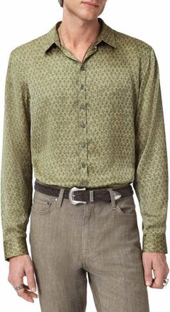 John Varvatos Bucks Button-Up Shirt in Twine at Nordstrom, Size Medium