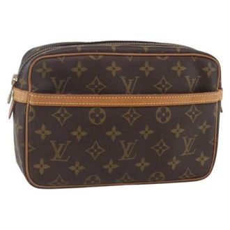 Louis Vuitton Pre-owned Clutches, female, Brown, Size: ONE SIZE Pre-owned Vintage Canvas Clutch