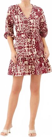 Fifteen Twenty Womens Tasha Tiered Dress In Print