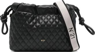 N°21 Borsa a tracolla con coulisse - Nero
