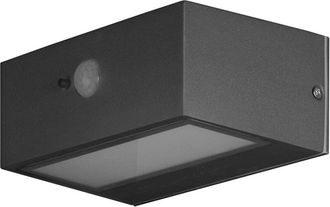 Forlight Top - Aplique Solar Exterior Led 3w. Aplique De Pared Con Placa Solar Para Jard&iacute;n Y Terraza. Blanco C&aacute;lido 3000k. Color Gris Urbano - Forlight