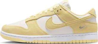 Nike Womens Dunk Low Suede Shoes in White | IO4244-104