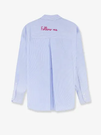 MC2 Saint Barth Womens Shirt Cristal Cotton Blue