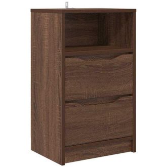 vidaXL Mesa De Noche Con Caj&oacute;n Roble Marr&oacute;n 40 X 30 X 467 Cm Vidaxl