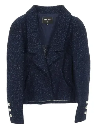 Chanel Jack met knoop - Blauw