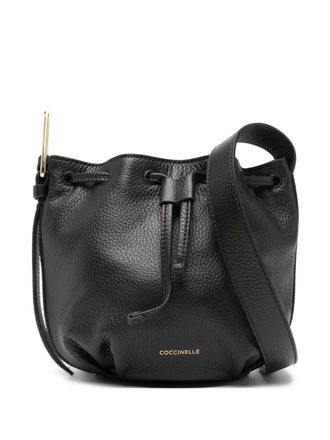 Coccinelle Borsa a secchiello Malory con coulisse - Nero