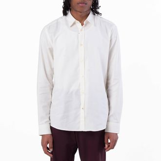 HUGO BOSS Regular-Fit Long-Sleeve Cotton Shirt, Size Large