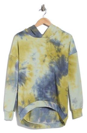 Go Couture Dolman Sleeve High-Low Hoodie in Green at Nordstrom Rack, Size X-Large