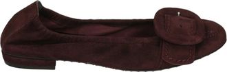 Kennel & Schmenger Bordeaux Su&egrave;de Ballerina Schoenen - Dames - Ballerinas - Bruin - 38 1/2 EU - Su&egrave;de - Schoenen