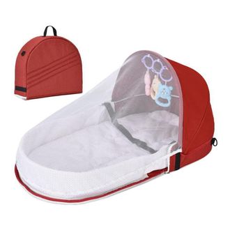 OEM Cuna De Viaje Plegable Para Beb&eacute;s Con Mosquitera Y Dosel, F&aacute;cil De Transportar, Perfecta Para Viajes En Familia