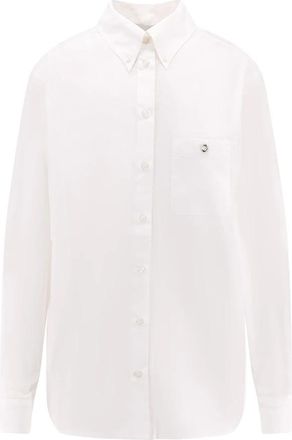 Coperni Witte Klassieke Knopenblouse - Dames - Overhemden - Wit - S - Katoen - Overhemden