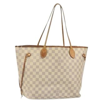Louis Vuitton Pre-owned Tote Bags, female, White, Size: ONE SIZE Pre-owned Canvas Tote Bag