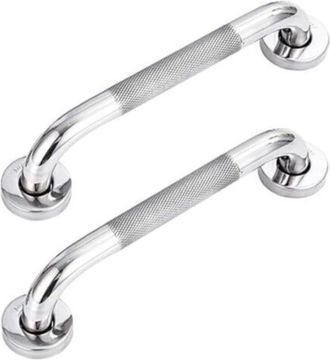 OEM Juego De 2 Barras De Apoyo Para Ba&ntilde;o De Acero Inoxidable 304 Con Agarre Antideslizante, Para Ba&ntilde;era, Inodoro, Ba&ntilde;o Y Barandilla De Escalera