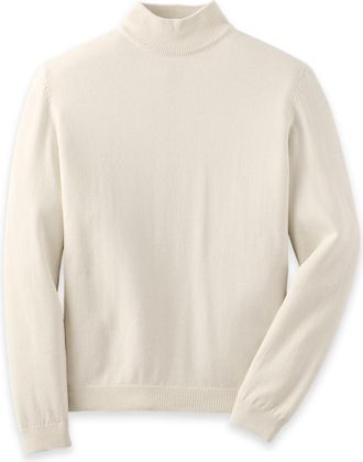 Paul Fredrick Cotton Blend Mockneck Sweater