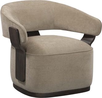 TOV Furniture Tov Furniture Madison Chenille Swivel Accent Chair In Stone