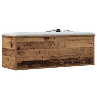 Berkfield Home Storage Box - Old Wood, 102x35x35 cm, Made from Engineered Wood in Brown | Size: 102 x 35 x 35 cm