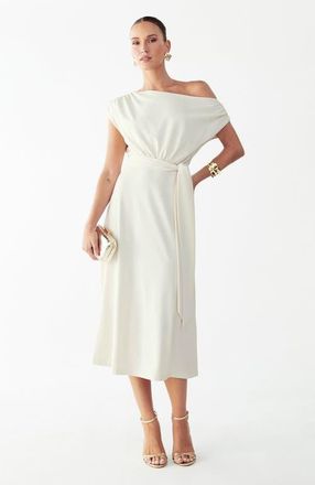 Willa Eva Midi Dress in Cream at Nordstrom, Size 4