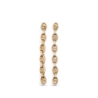 Fendi OLock Chain-link Drop Earrings