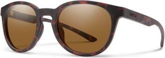 Smith Easbank Core 52mm Polarized Round Sunglasses in Matte Tortoise /Brown at Nordstrom