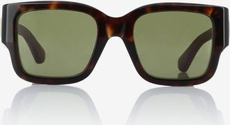 Gucci Dreifarbige quadratische Sonnenbrille GG