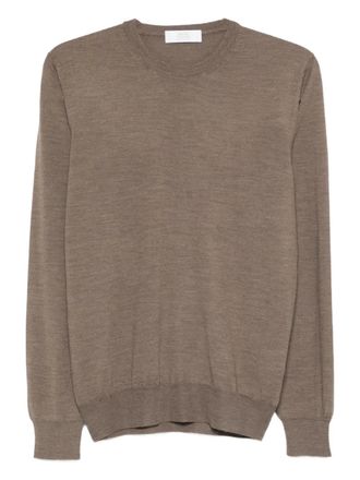 Mauro Ottaviani crew-neck wool sweater - men - Wool - 50 - Brown