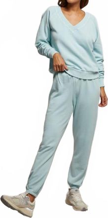 perfectwhitetee Johnny Sweatpants In Iced Aqua