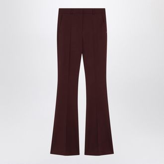 Sportmax Sportmax Bordeaux Wool Trousers