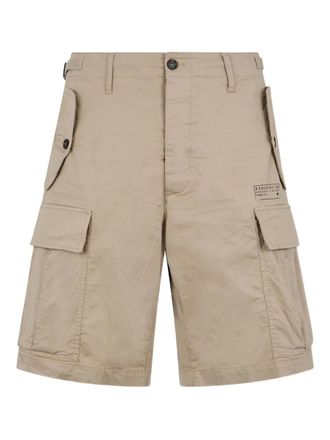 Dsquared2 multiple-pocket belt-loop shorts - Neutrals