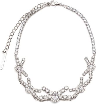 Shushu/Tong crystal-embellished necklace - women - Zirconium/18kt Gold Plated Brass - One Size - Metallic