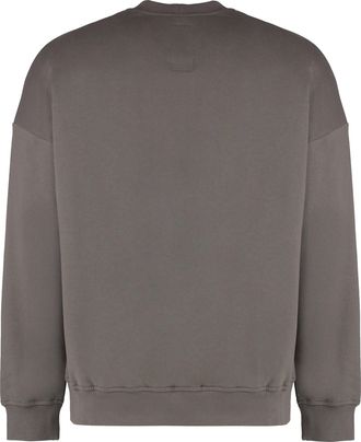 Rick Owens Mens X Champion Cotton Crew-Neck Sweatshirt Turtledove Sweatshirts Sweater