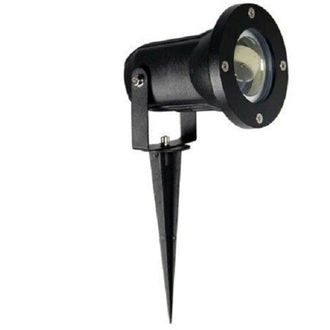Trade Shop Trade Shop Traesio - Trade Shop - Faretto Con Picchetto Per Esterno Da Giardino Con Staffa Parete Proiettore Es12 - Negro