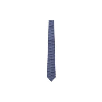 Ferragamo Ties, male, Blue, Size: ONE SIZE Elegant Silk Ties Collection