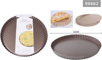 Trade Shop Trade Shop - Teglia Da Forno Per Crostate Torte Dolci Stampo Con Base Removibile 32 Cm 98662