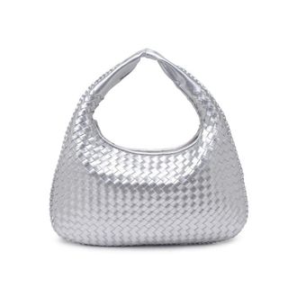 Urban Expression Adela Woven Faux Leather Hobo Bag