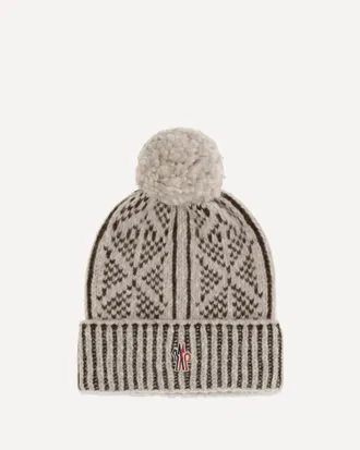 Moncler Cappello Beanie con pon pon in misto lana e alpaca Man UNI